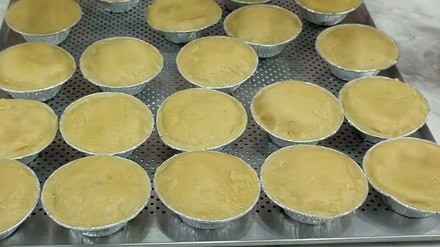 Empadinhas prontas para ser assandas