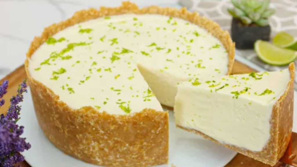 Torta de limão preparada com sucesso